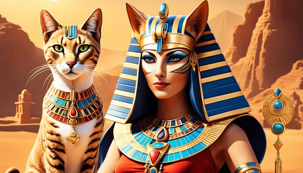 Ancient Egyptian cat goddess Bastet