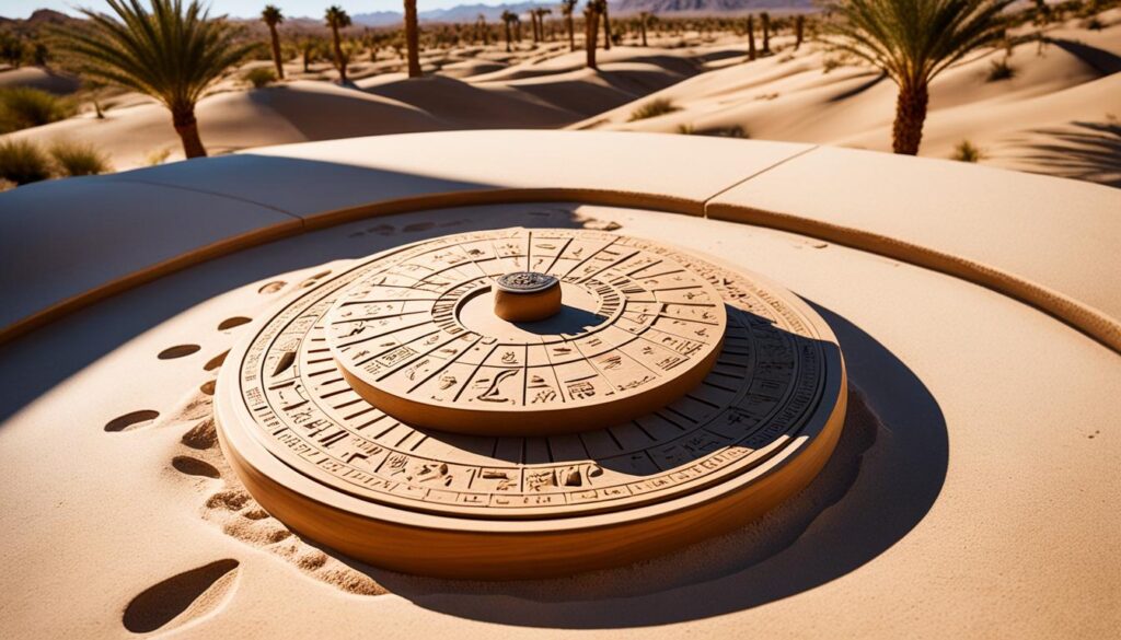 Ancient Egyptian sundial and water clock