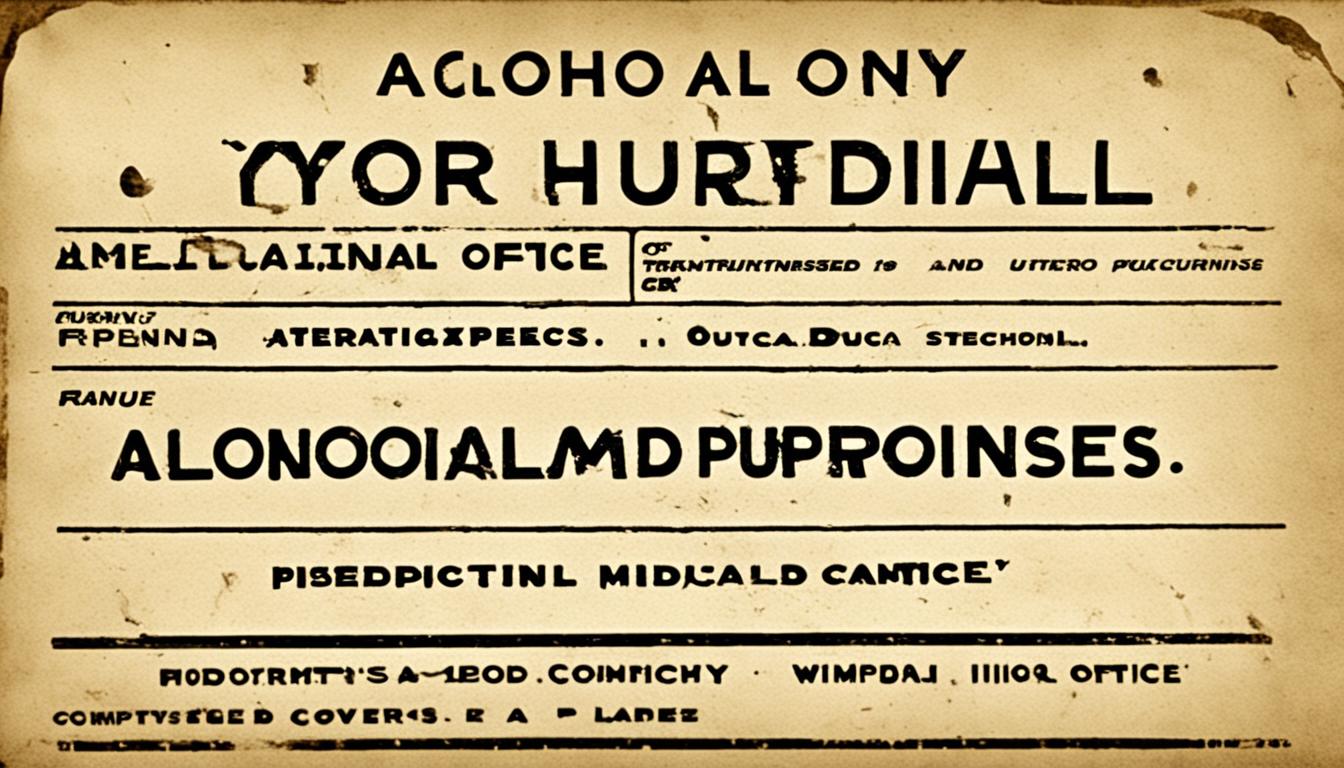 Churchill's Prohibition Alcohol Note