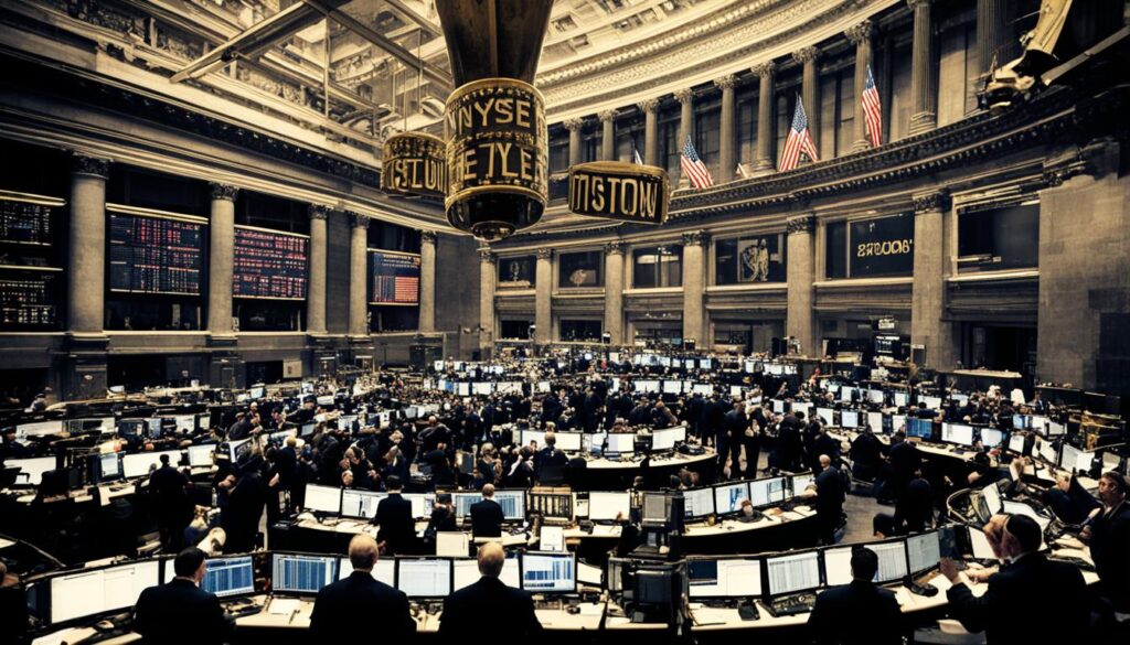 NYSE trading floor bell