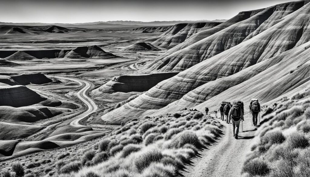 Oregon Trail wagon ruts hiking trails