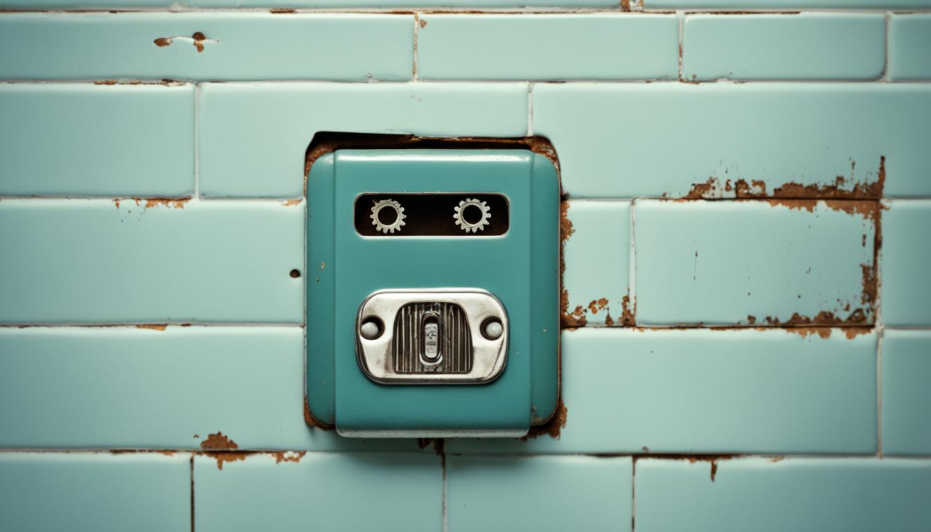 Old Bathrooms Had Wall Slots for Disposing Razor Blades