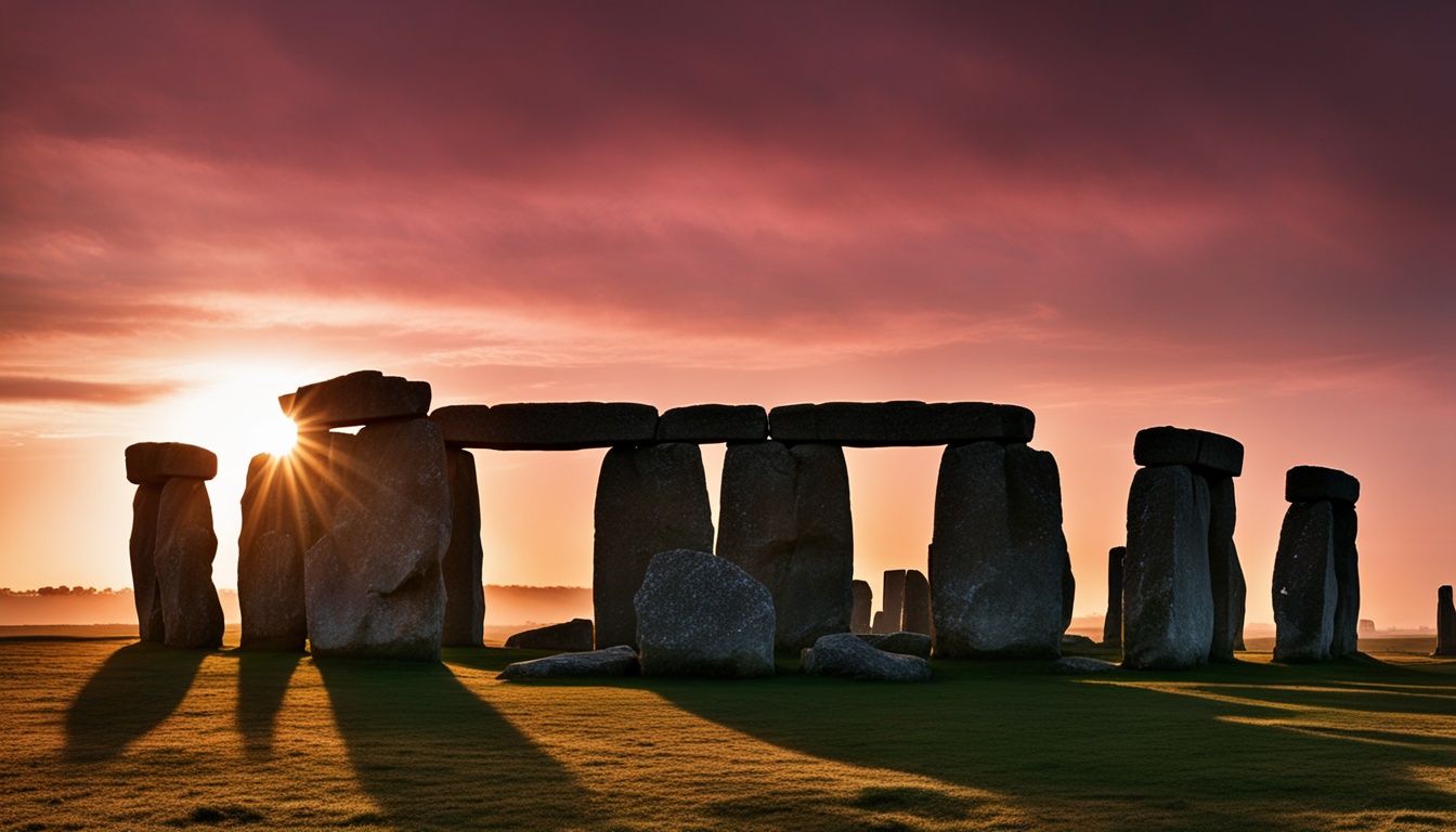 Stonehenge Aligns with the Winter Solstice Sunset