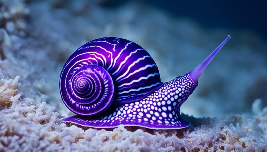 Tyrian purple sea snail used in ancient purple dye trade