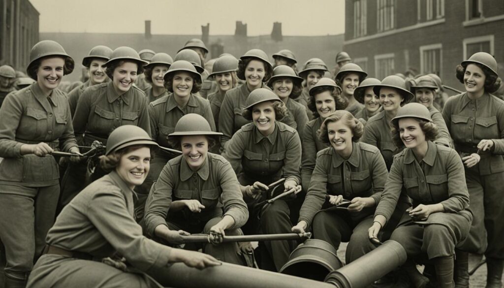 Women in WWI contributing to the war effort