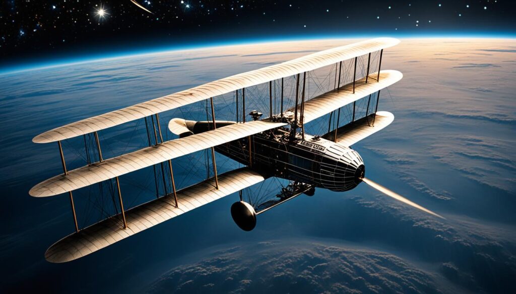 Wright Flyer in space