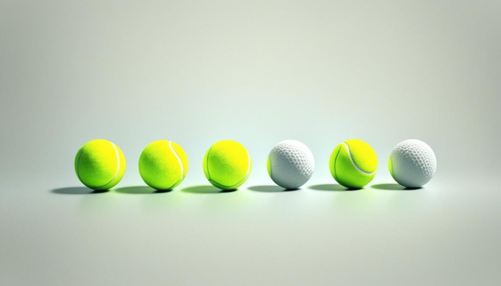 color transition of tennis balls