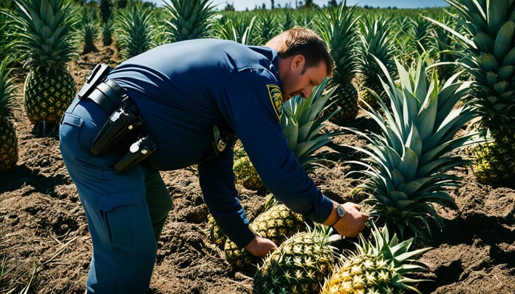 illegal pineapple picking consequences