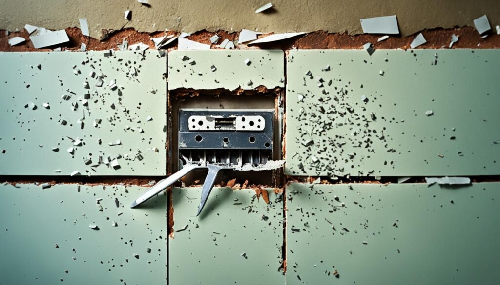 razor blades discovered during home renovation