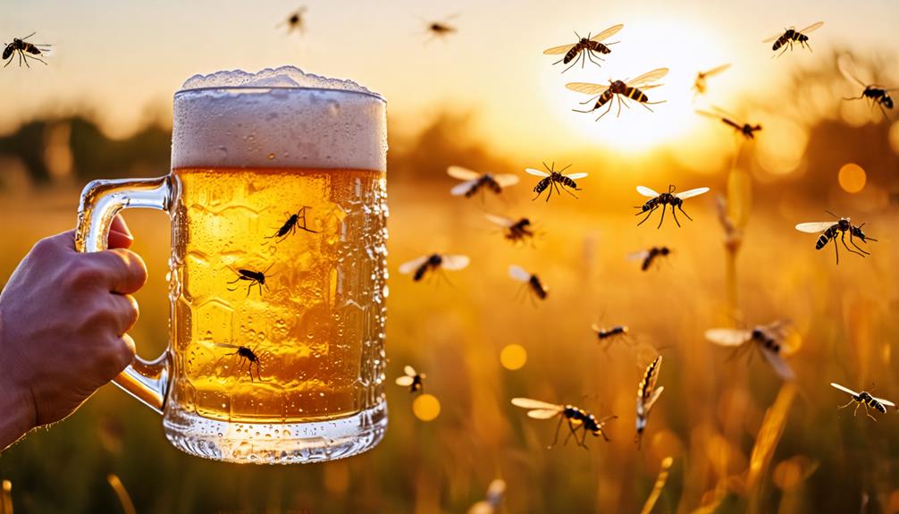 beer attracts mosquitoes to humans