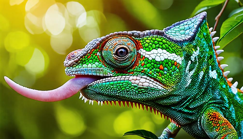 chameleon s unique tongue structure