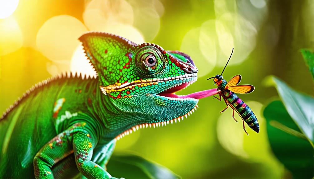 chameleon tongues exceed body length
