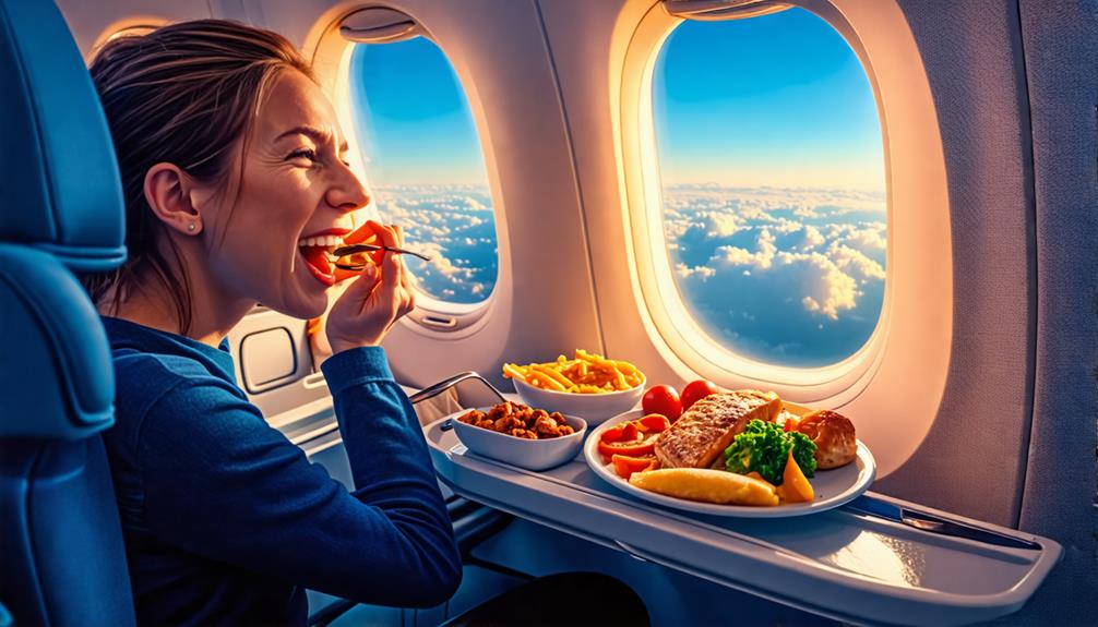 culinary experience in flight