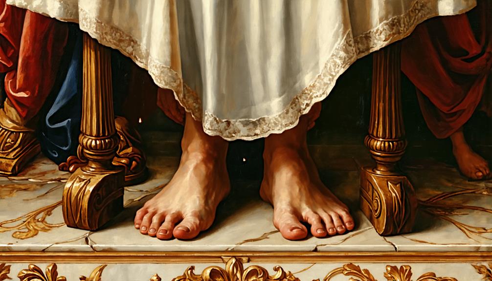 da vinci s last supper feet