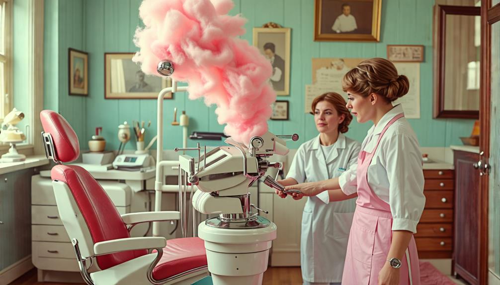 dentist invents cotton candy