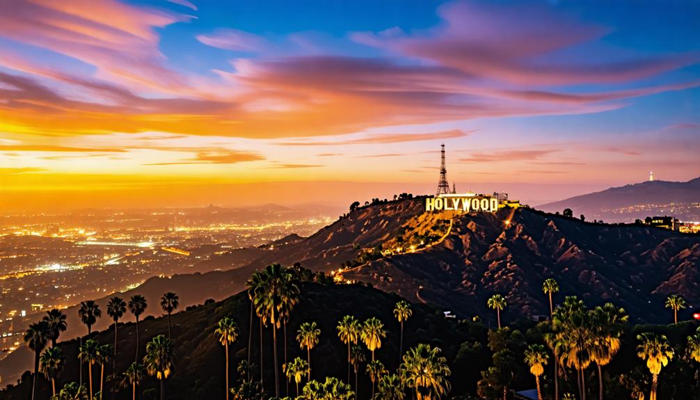 hollywood sign s bright beginning