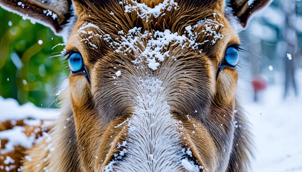 Reindeer Eyes Change Color: They're Golden in Summer and Blue in Winter